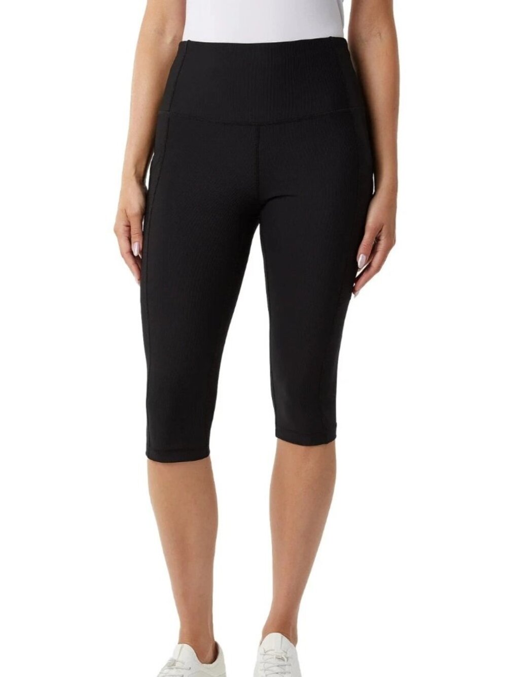 NWT 32 Degrees Cool Women's Capri Leggings Medium Black